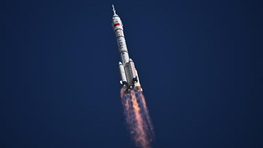  China’s Shenzhou-20 spacecraft – shown here hitching a ride on a Long March-2F carrier rocket – was hit by a piece of space debris. Pedro Pardo/AFP via Getty Images 